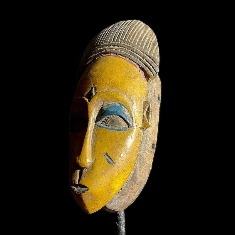 African Mask From The Guru Tribe Tribe Art Vintage Baule Mask Wall Tribal-9268