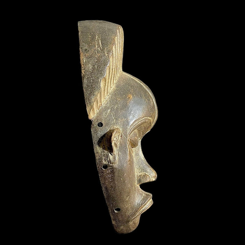 African Mask Igbo Ibo Peoples of Nigeria Ceremonial Hand carving wood Mask -9311