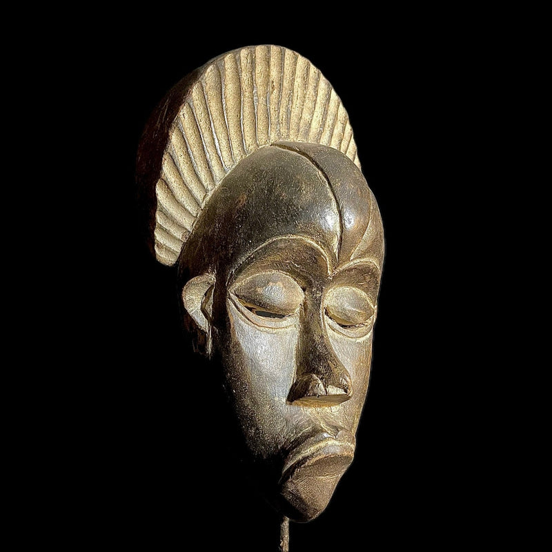 African Mask Igbo Ibo Peoples of Nigeria Ceremonial Hand carving wood Mask -9311