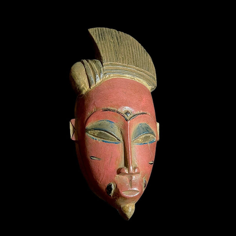 African Mask From The Guru Tribe Tribe Art Vintage Baule Mask Wall Tribal-9166