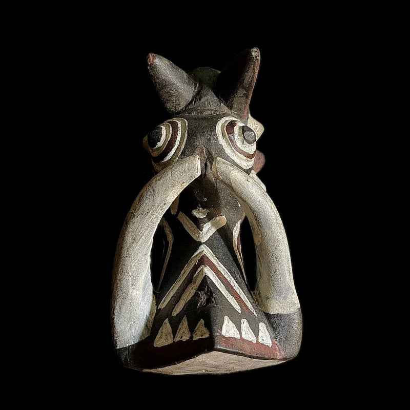 African Tribal Face Mask Wood Bobo Bwa Mask 20th Century, Burkina Faso-9192