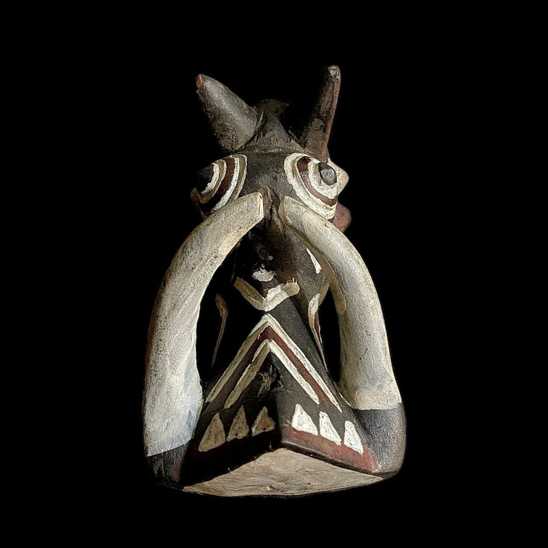 African Tribal Face Mask Wood Bobo Bwa Mask 20th Century, Burkina Faso-9192