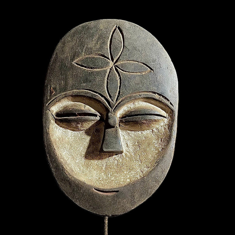 African Mask Tribal Face wooden mask hand carved Home Décor Hanging Lega masks for wall-9337