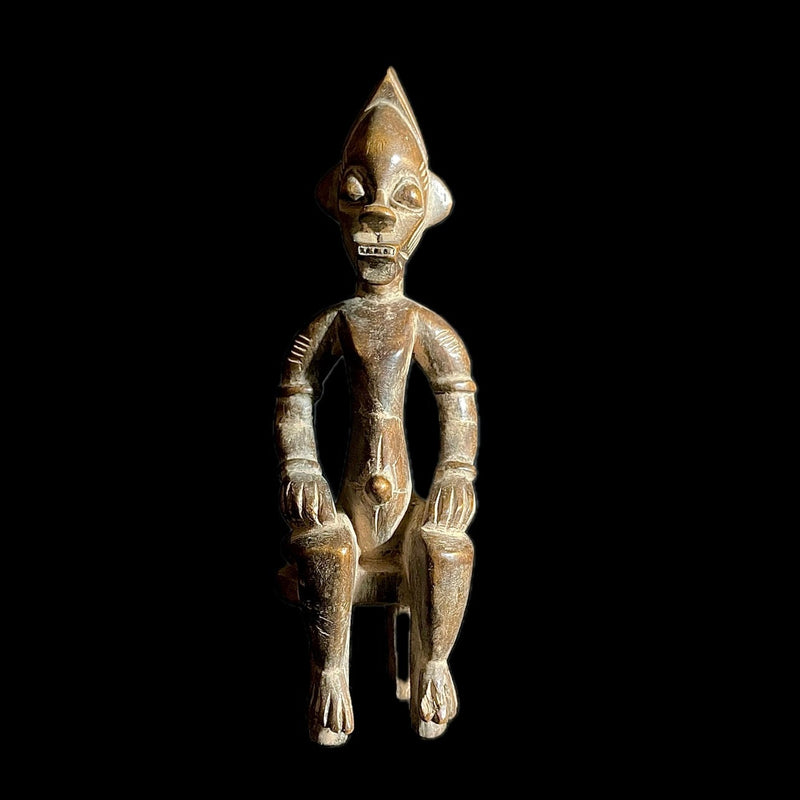 african statue wooden figures primitive decor Nkisi N’Kondi hand carved statue vintage art-9357
