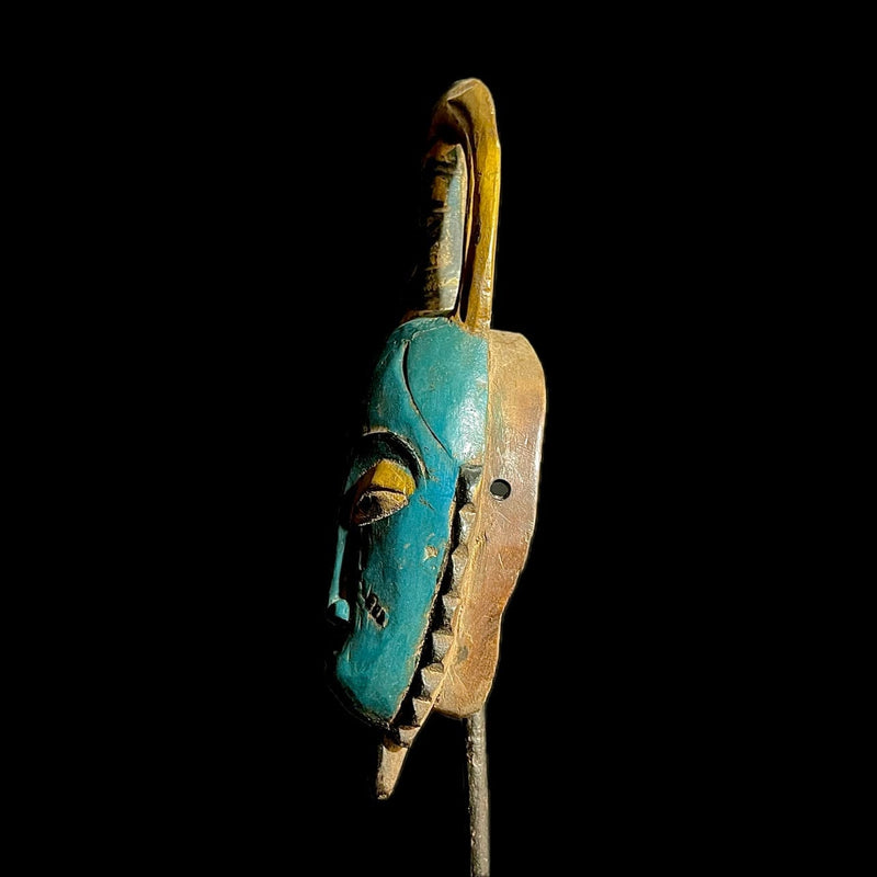 African mask African Handcrafted From One Piece Wood Yaure Guro-9204