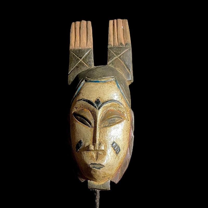 African mask African Tribal Face Mask Wood African Art Face Mask African Guro Baule-9220
