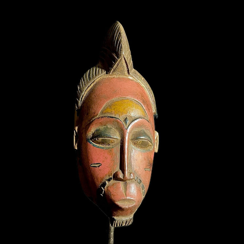 African mask African Tribal Face Mask Wood Hand Carved Wall Hanging Mask Baule mask-9233