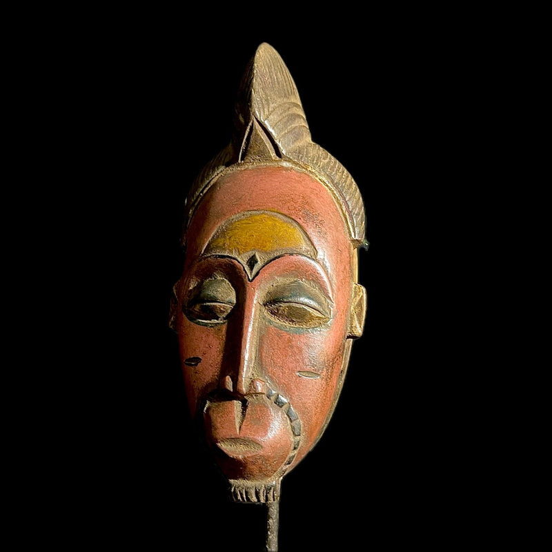 African mask African Tribal Face Mask Wood Hand Carved Wall Hanging Mask Baule mask-9233