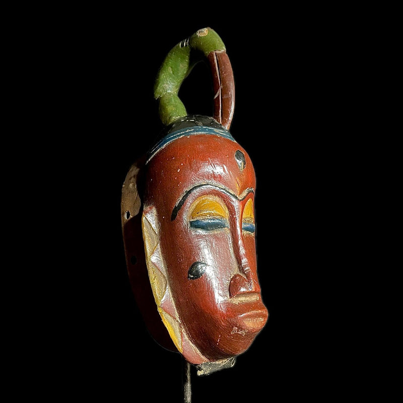 African mask Vintage Hand Carved Wooden Tribal African Art Face Mask African Guro Baule-9426