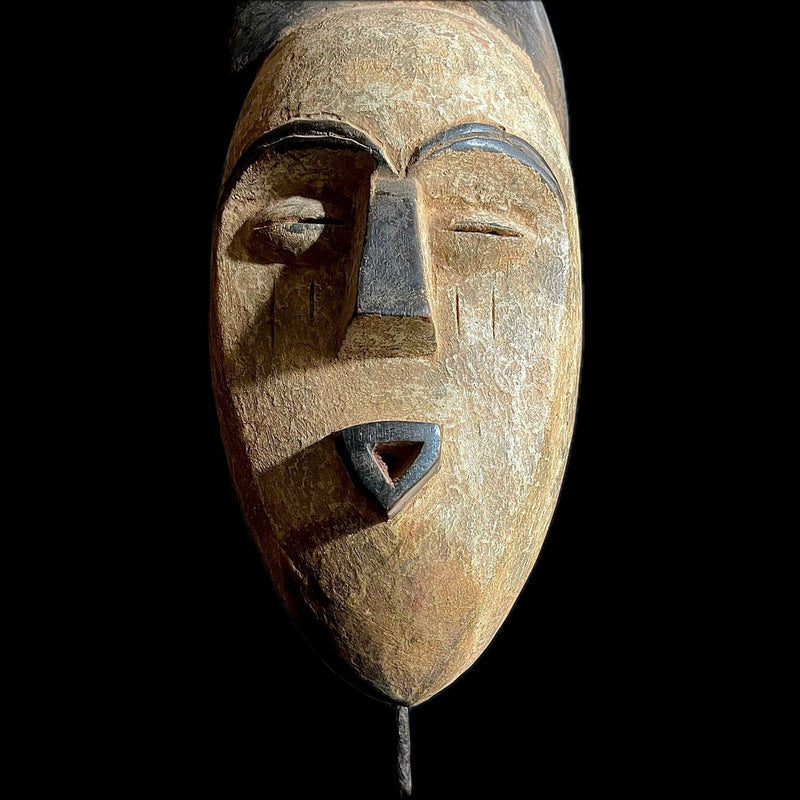 African Mask Collectible Hand Carved wood Wall Hanging Lega Mask-9463