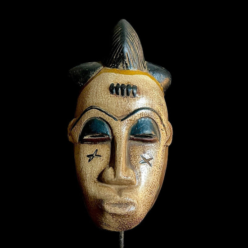 African Mask African Tribal Face Mask Wood Hand Carved Wall Hanging Tribal Guro Mask-9487
