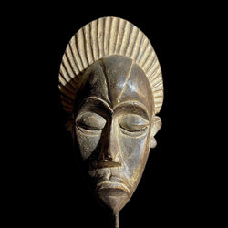 African Mask Igbo Ibo Peoples of Nigeria Ceremonial Hand carving wood Mask -9311