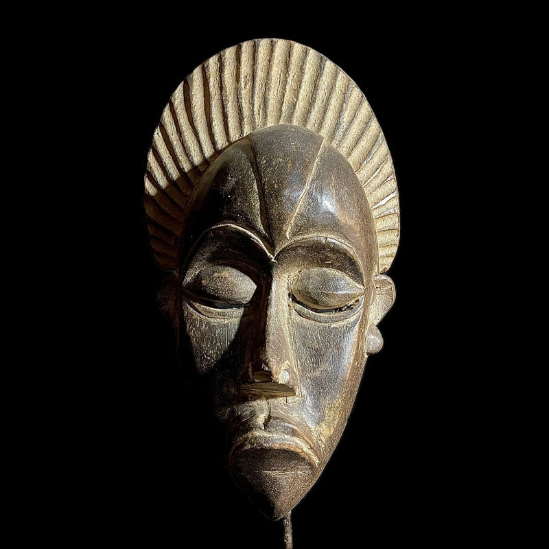 African Mask Igbo Ibo Peoples of Nigeria Ceremonial Hand carving wood Mask -9311