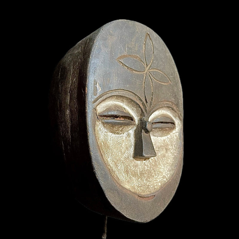 African Mask Tribal Face wooden mask hand carved Home Décor Hanging Lega masks for wall-9337