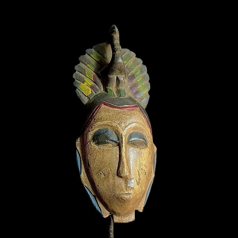 African Tribal Face Mask Wood Hand Carved Wall Hanging Art Guro Mask masks for wall-9353