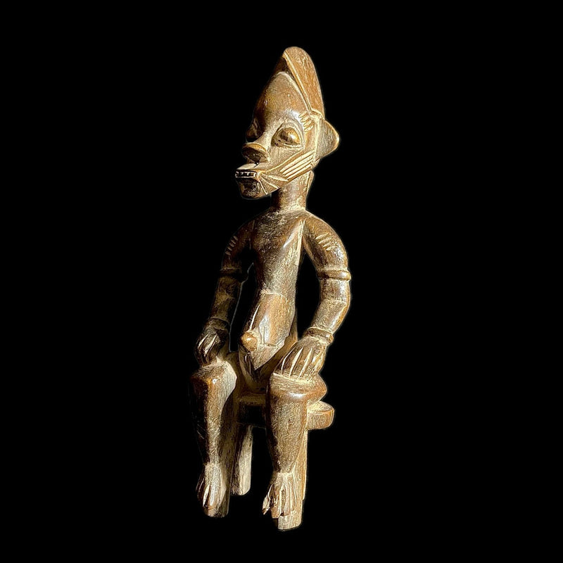 african statue wooden figures primitive decor Nkisi N’Kondi hand carved statue vintage art-9357