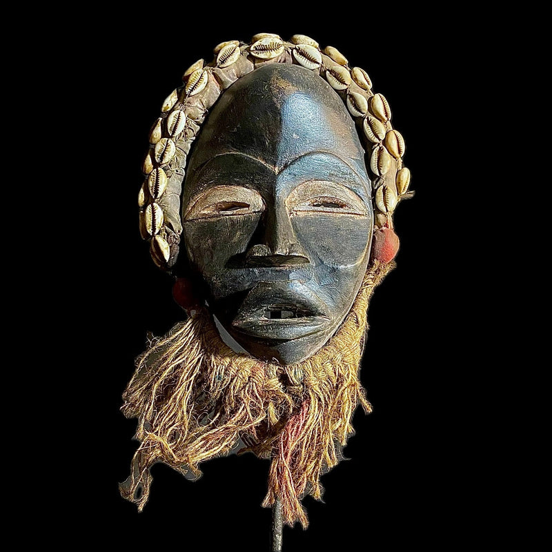 African Mask Wood Tribal Mask Vintage Hanging Mask Dan Tribe masks for wall-9627
