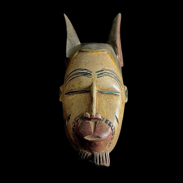 African Masks Antiques Home Décor mask Carved Wall Hanging Guro Masks-9385