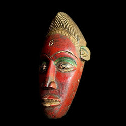 African masks antiques tribal wood mask Face Mask African Guro Baule-9574