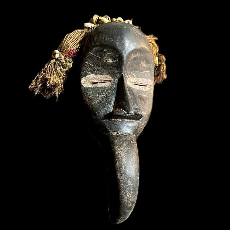African mask African DAN Mask for wall-Wooden Tribal Mask Handmade folk art-9601