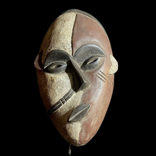 African Mask Igbo Mask Gabon Wall Hanging Primitive Art Collectibles Home Decor Masque-9428