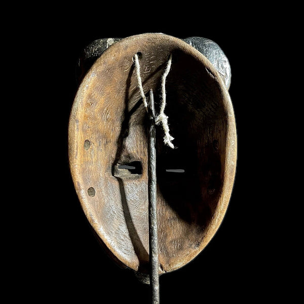 African Masks Baule Antique Wall Hanging Primitive Art Collectibles Masks-9430