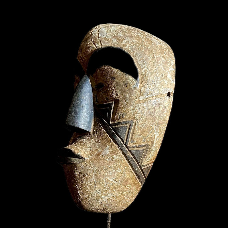 African Mask Collectible Hand Carved wood Wall Hanging FANG Mask masks for wall-9465