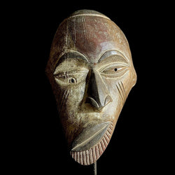 African Mask Collectible Hand Carved wood Wall Hanging Igbo Antique masks for wall-9453