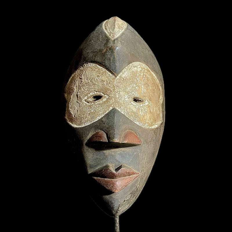 African Mask Igbo Mask African Tribal Face Mask Wood Hand Carved Vintage Wall Hanging-9480