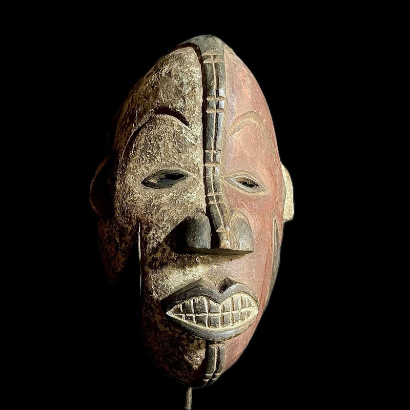 African Mask African Nigerian Igbo Wood Carved Maiden Spirit Mask IGBO Mask ribal Mask-9493