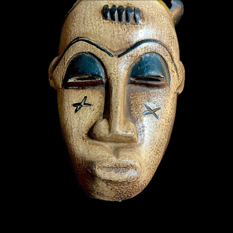 African Mask African Tribal Face Mask Wood Hand Carved Wall Hanging Tribal Guro Mask-9487