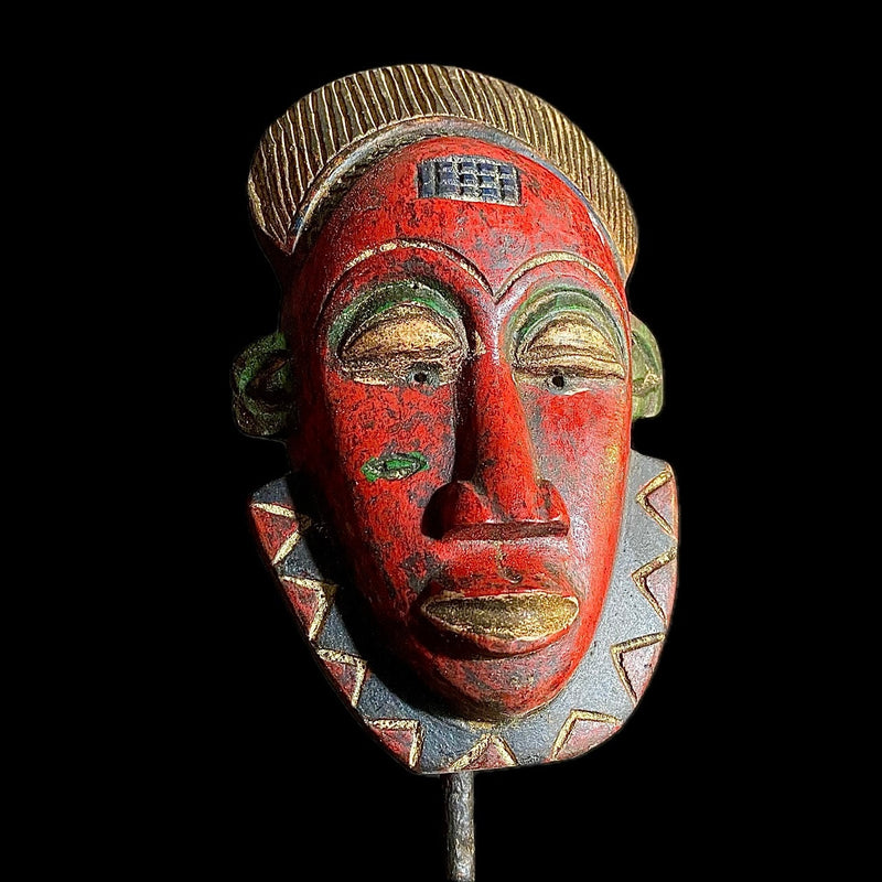 African masks antiques tribal wood mask Face Mask African Guro Baule-9543