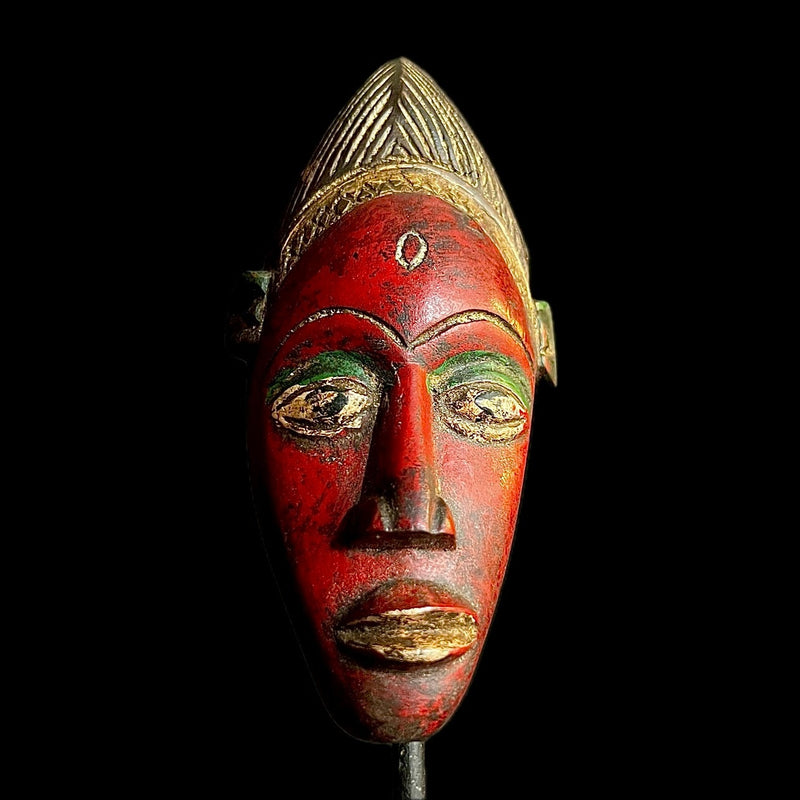 African masks antiques tribal wood mask Face Mask African Guro Baule-9574