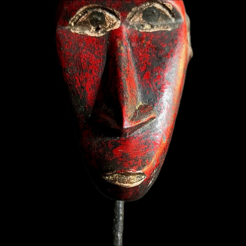 african mask Baule Antique African Mask African Wooden Mask Wall Hanging Primitive Art -9602