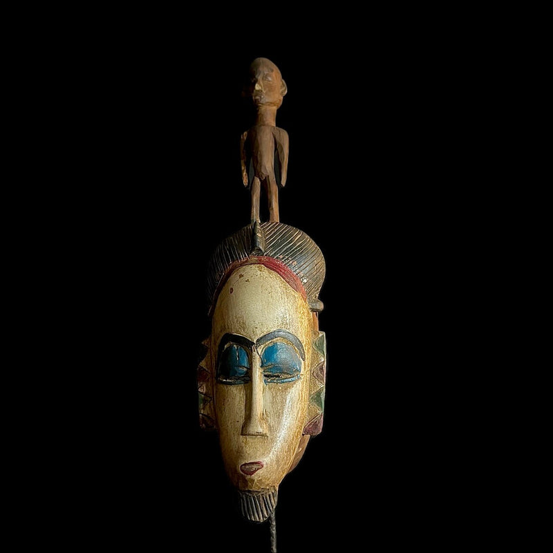 African mask Traditional tribal Seli Baule -9961