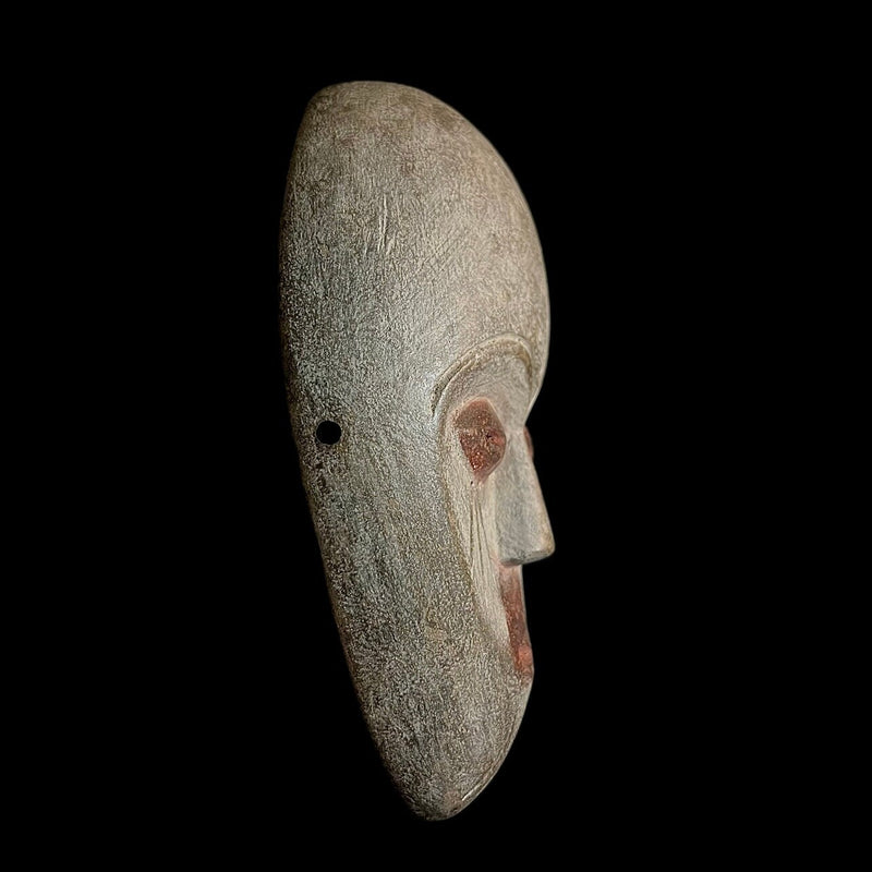 african mask Bwami Lega mask, which is hand-carved out of wood -G1029