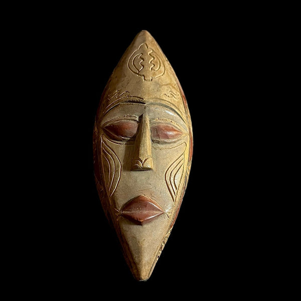 Dan Kran African Mask Tribal Face Mask Wood Hand Carved Wall Hanging-G1060