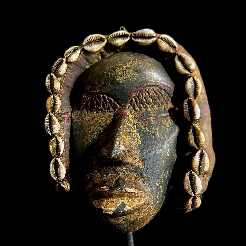 African Tribal Face Mask African dan Ex- French Home Décor-G1064