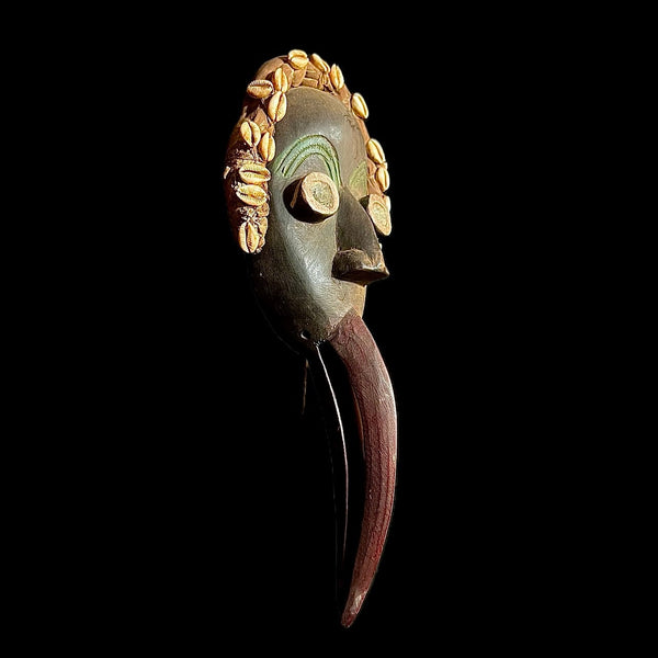 African Mask  DAN Mask Wooden Handmade folk art-9857