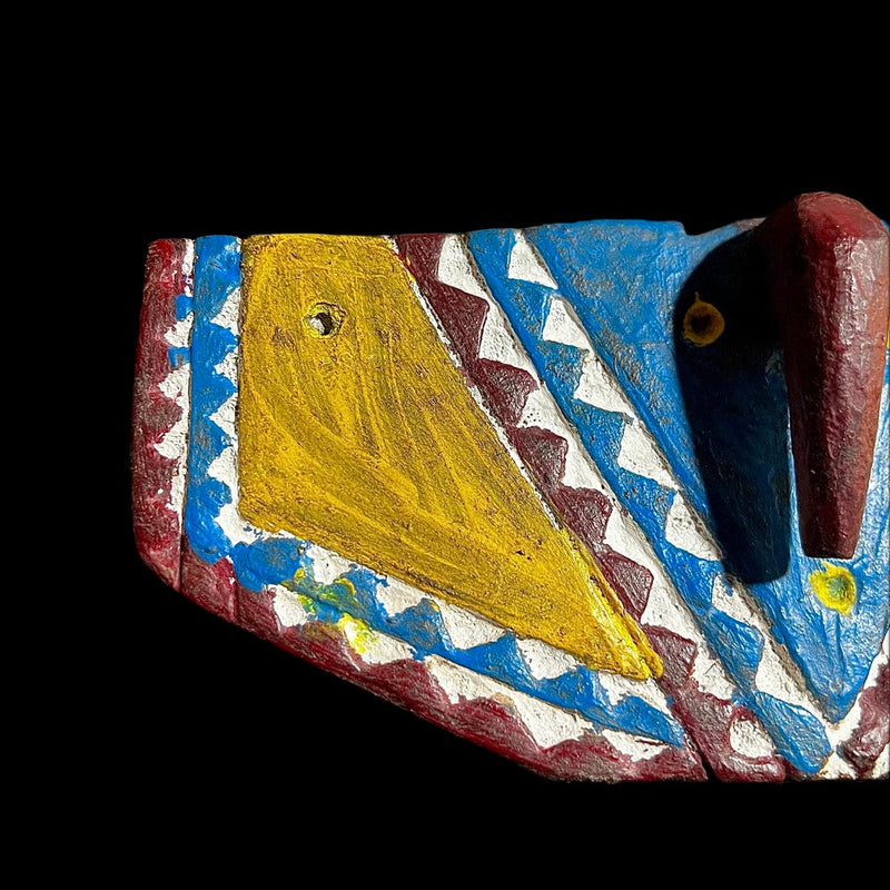 African Mask  Home Décor Wood Nafana Bedu BOBO Mask-9858