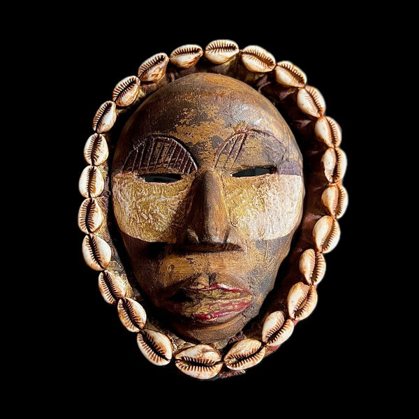 African Face Wall Hanging Primitive Art Collectibles Home Decor Masque Dan-G1126