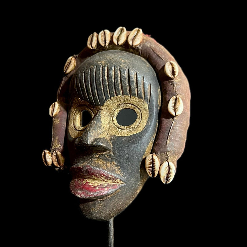 African Mask Vintage Home Décor one piece without stand Dan Mask-G1155