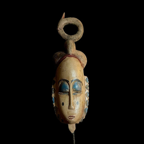 antique wall african mask Baule Mask -9952