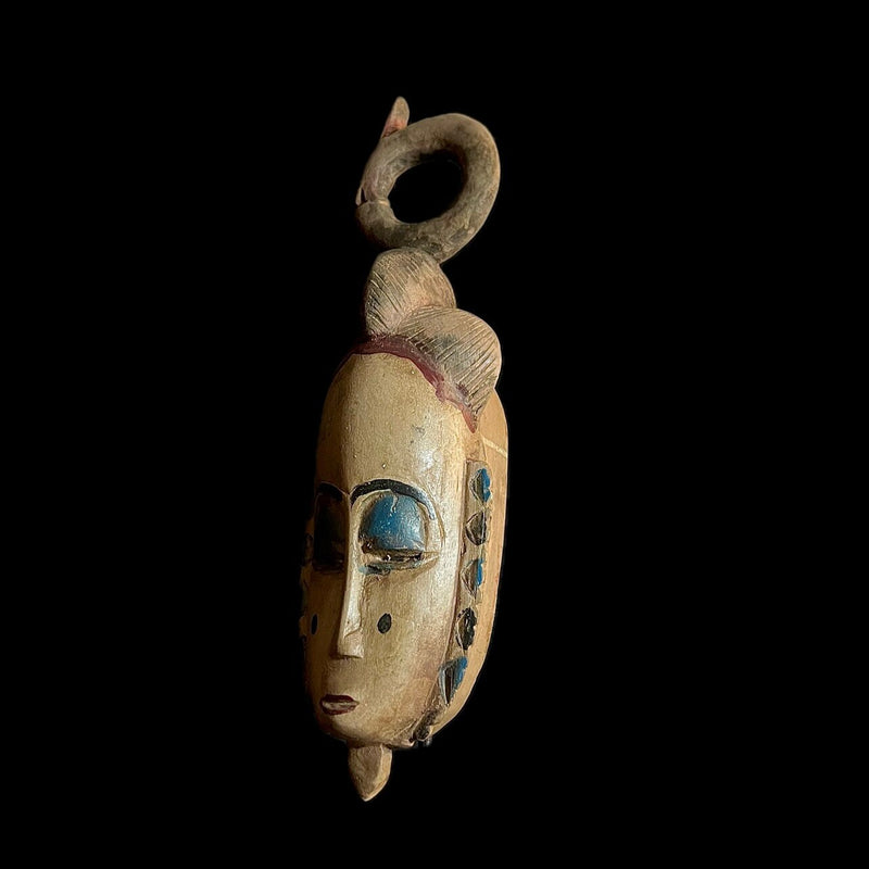antique wall african mask Baule Mask -9952