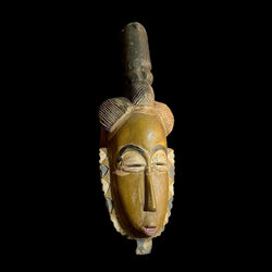 antique wall african mask Wall Hang Baule Mask -9954