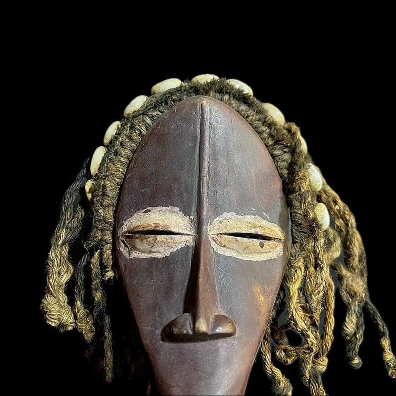 African Wooden Hand Carved Vintage Wall Mask tribal african Dan Bird Mask-G1171