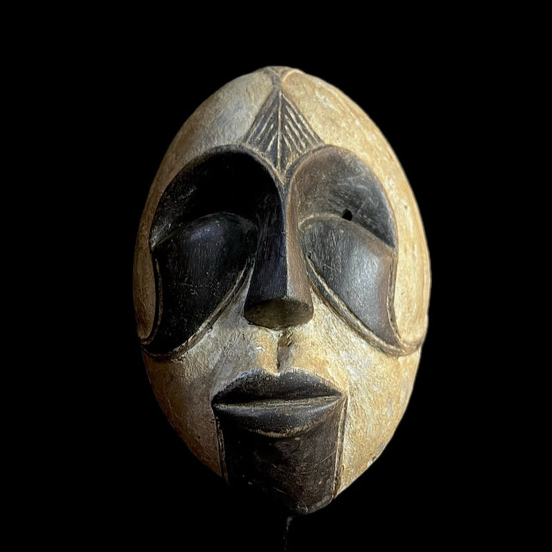 African mask Lega Mask Carved Vintage Wall Hanging Primitive -G1217