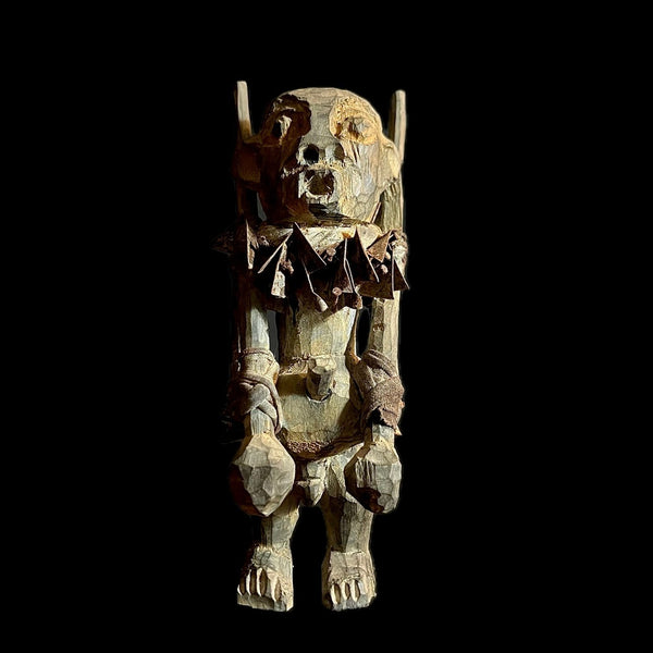 wooden figures primitive decor Nkisi N’Kondi hand carved statue voodoo-9995
