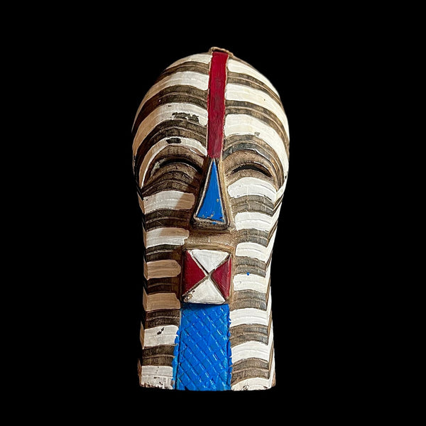 African Mask Face Songye Antiques Wall Hanging Primitive Art-G1263