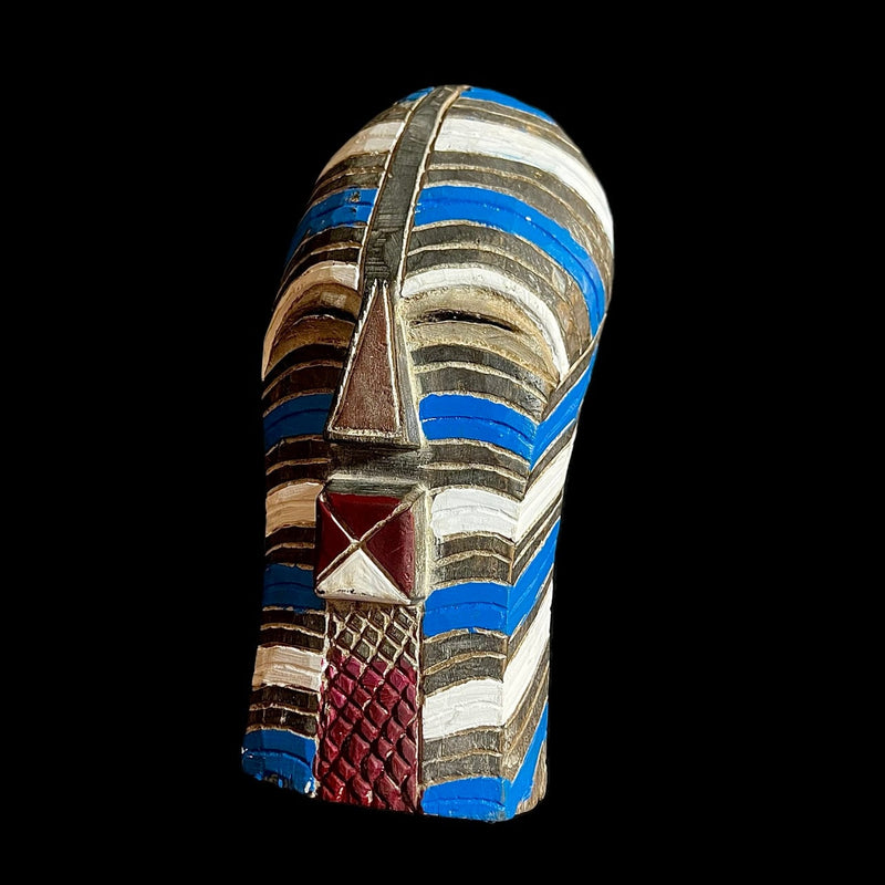African Tribal Face Mask Wood Hand Wall Hanging Songye Kifwebe Mask-G1266